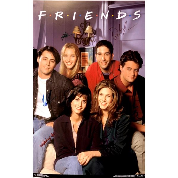 Autograph Signed FRIENDS Poster