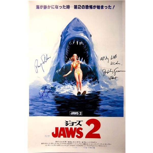 Autograph Signed Jaws 2 Poster