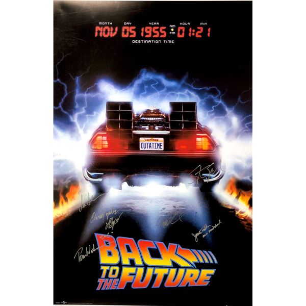 Autograph Signed Back to Future Poster