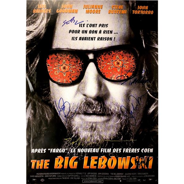Autograph Signed Big Lebowski Poster