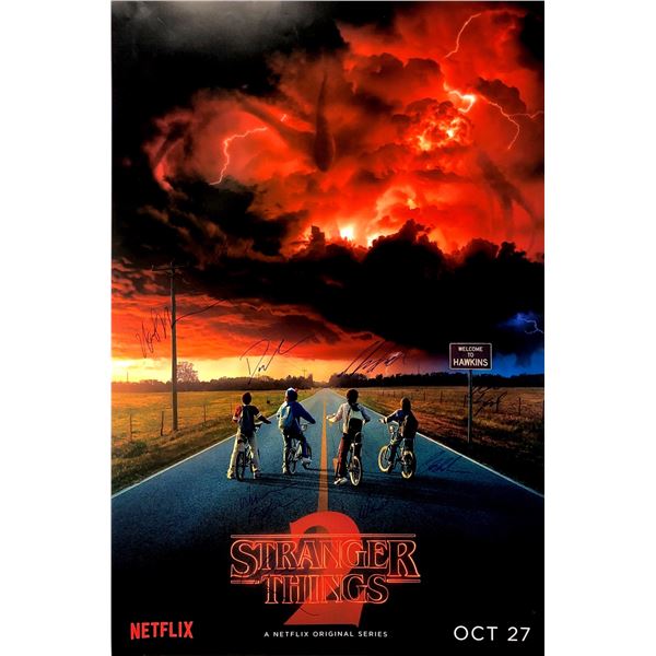 Autograph Signed Stranger Things 2 Poster