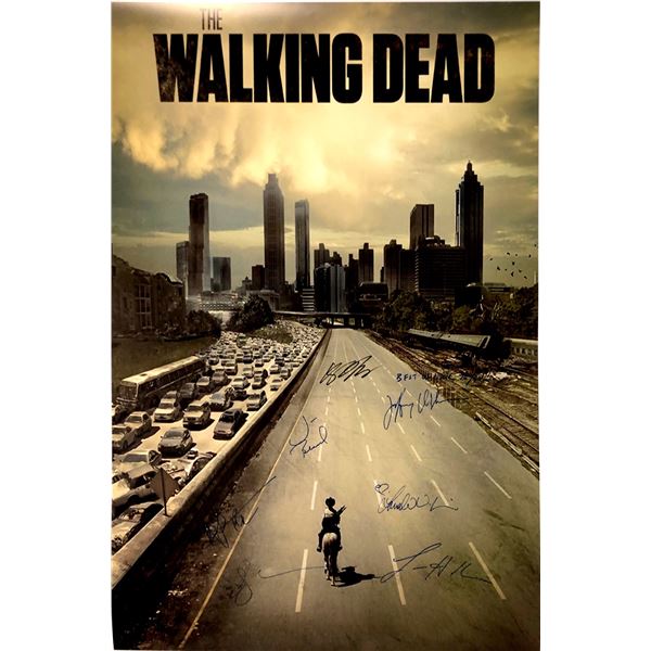 Autograph Signed Walking Dead 1 Poster