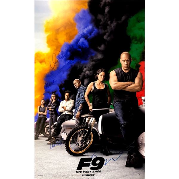 Autograph Signed Fast and Furious 9 Poster