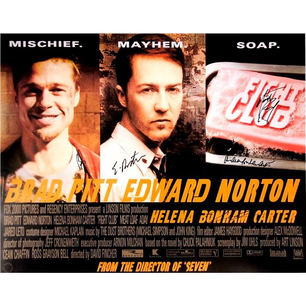 Autograph Signed Fight Club Poster