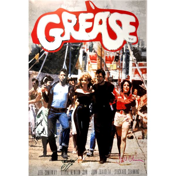 Autograph Signed Grease Poster