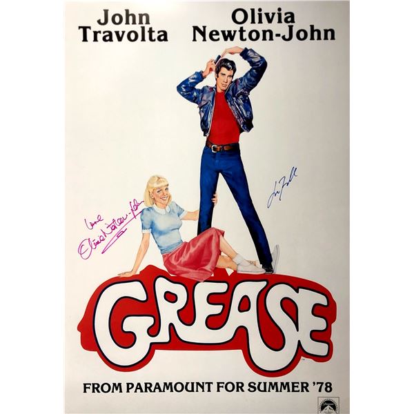 Autograph Signed Grease Poster