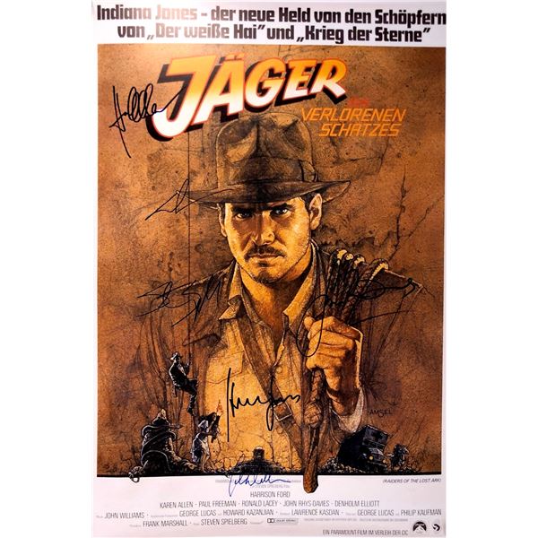 Autograph Signed Indiana Jones Lost Ark Poster