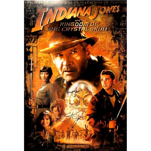 Autograph Signed Indiana Jones Crystal Skull Poster