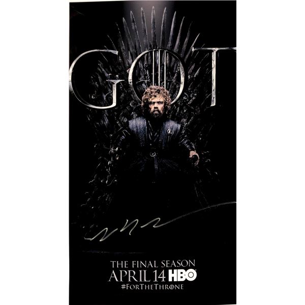 Autograph Signed Peter Dinklage Game of Thrones Poster