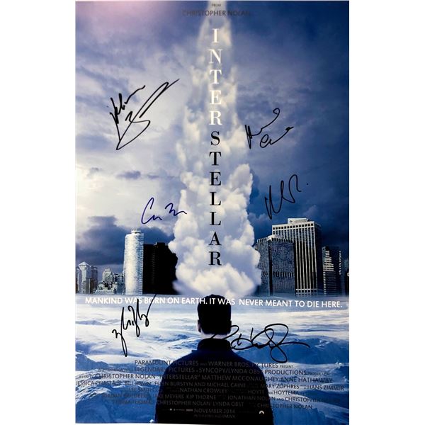 Autograph Signed Interstellar Poster