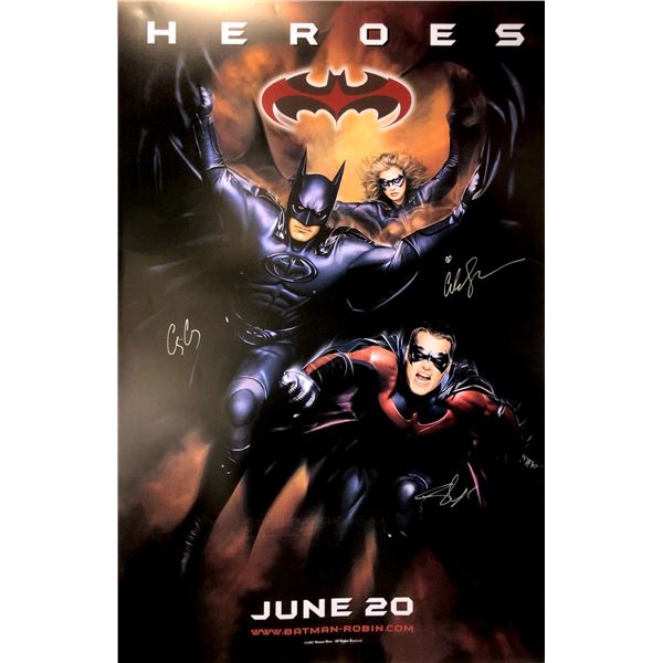 Autograph Signed Batman Robin Poster