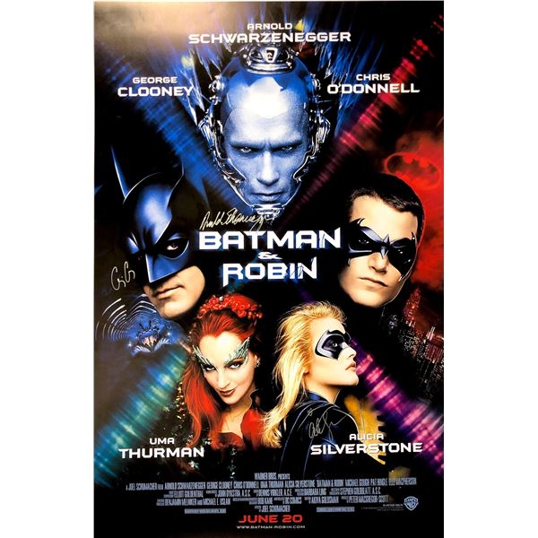 Autograph Signed Batman Robin Poster