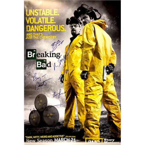Autograph Signed Breaking Bad Poster