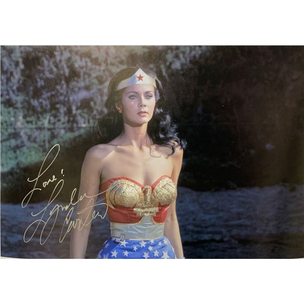 Lynda Carter Autograph Signed Wonder Woman Poster