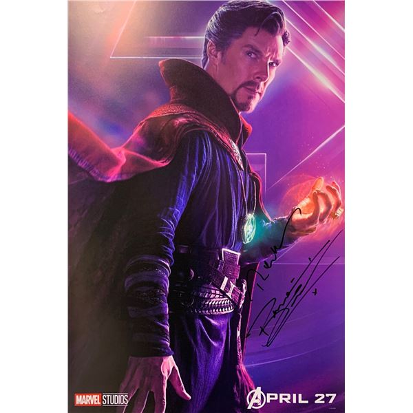 Benedict Cumberbatch Autograph Signed Avengers Poster