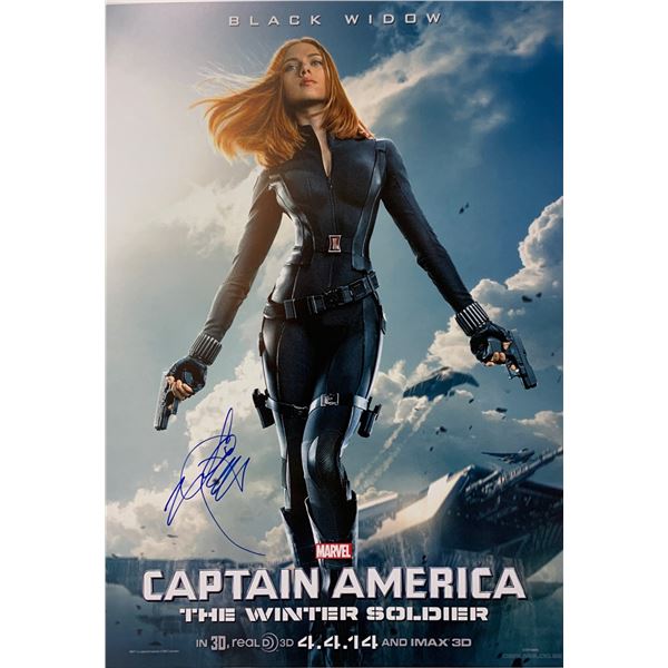 Scarlett Johansson Autograph Signed Avengers Poster