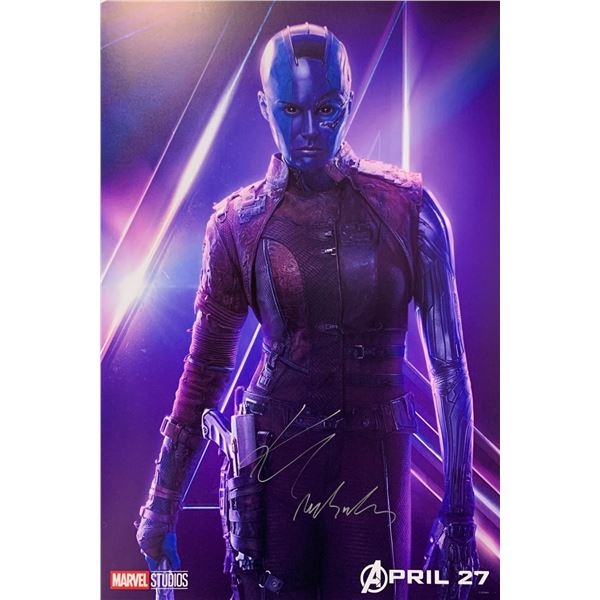 Karen Gillian Autograph Signed Avengers Poster