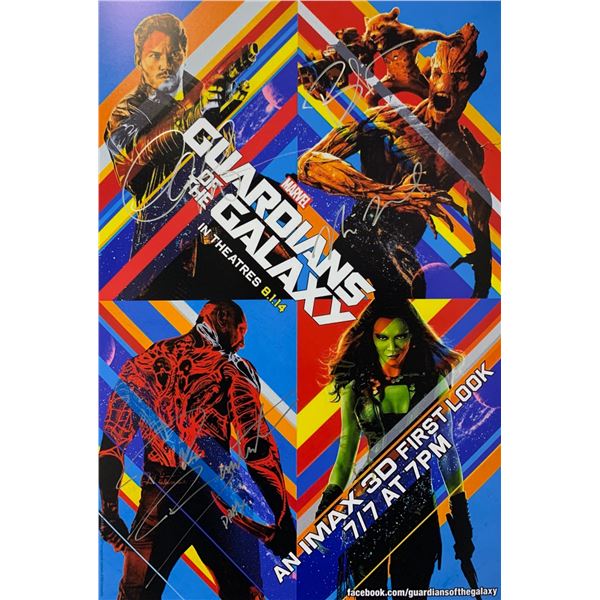 Chris Pratt Autograph Signed Guardians of the Galaxy Poster