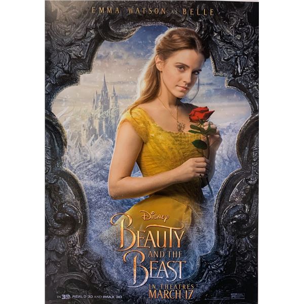 Emma Watson Autograph Signed Beauty & the Beast Poster