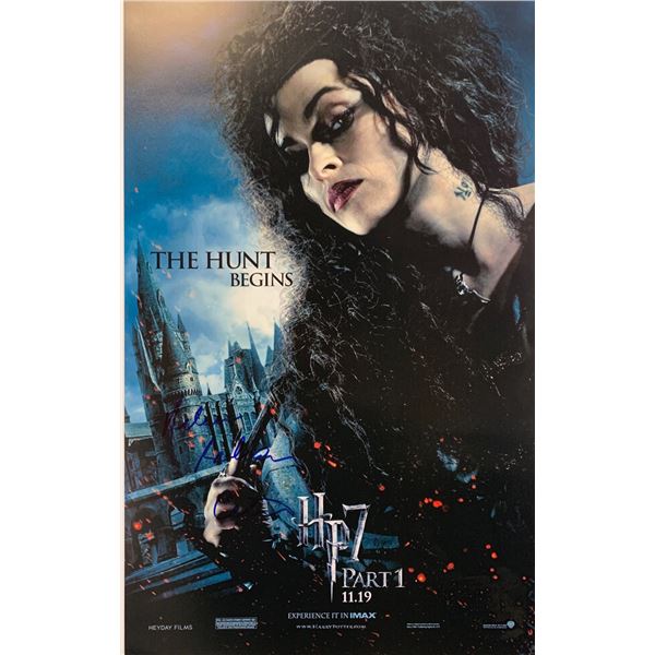 Helena Bonham Carter Autograph Signed Harry Potter Poster