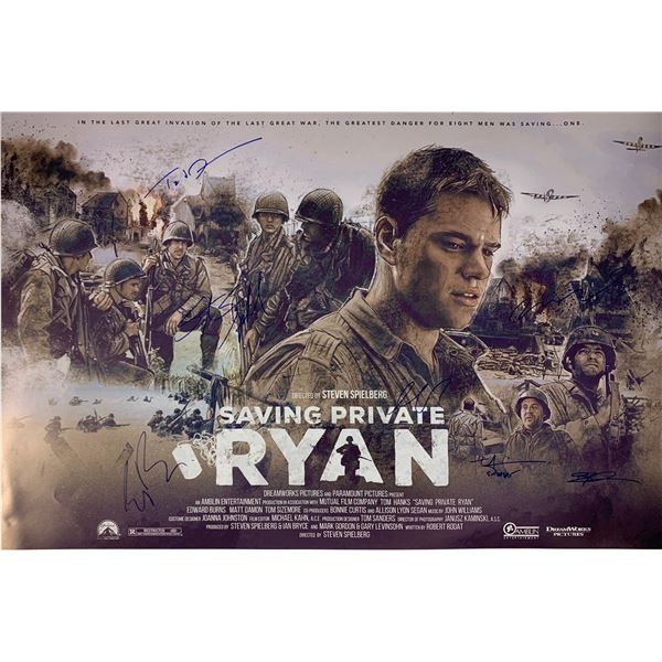 Tom Hanks Autograph Signed Saving Private Ryan Poster