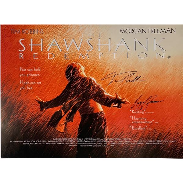 Morgan Freeman Autograph Signed Shawshank Redemption Poster