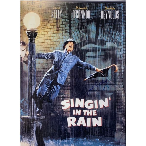 Gene Kelly Autograph Signed Singing In the Rain Poster