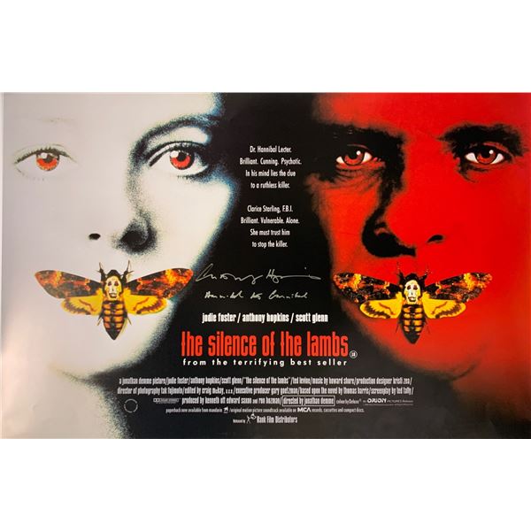 Anthony Hopkins Autograph SignedSilence of the Lamb Poster