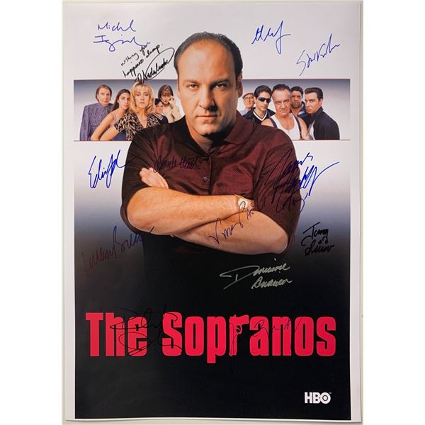 James Gandolfini Autograph Signed Sopranos Poster