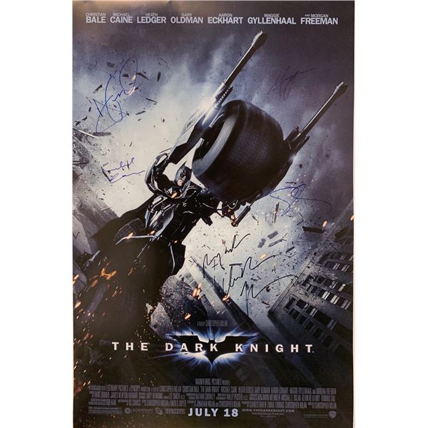 Christian Bale Autograph Signed Dark Knight Poster
