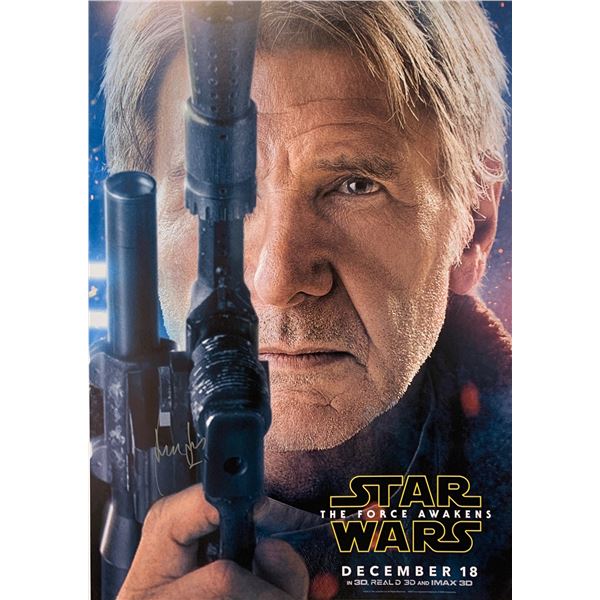 Harrison Ford Autograph Signed Star Wars Force Awaken Poster