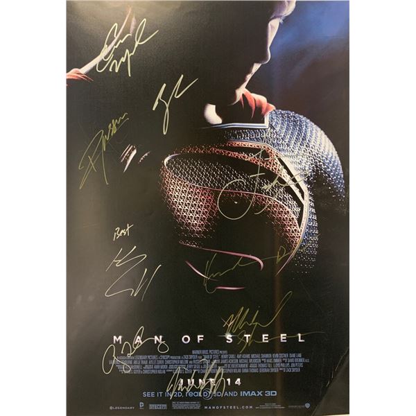 Henry Cavill Autograph Signed Man of Steel Poster