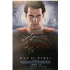 Image 1 : Henry Cavill Autograph Signed Man of Steel Poster