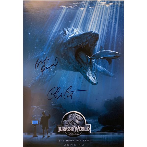 Autograph Signed Jurassic World Poster