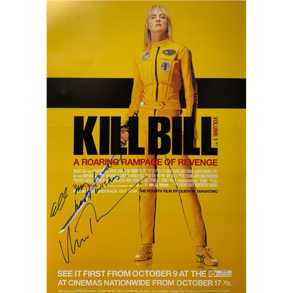Autograph Signed Kill Bill Poster