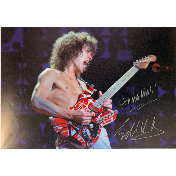 Autograph Signed Eddie Van Halen Poster