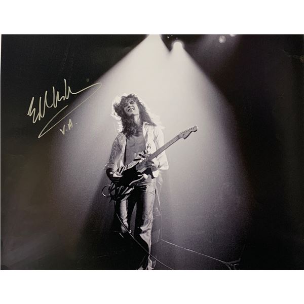 Autograph Signed Eddie Van Halen Poster