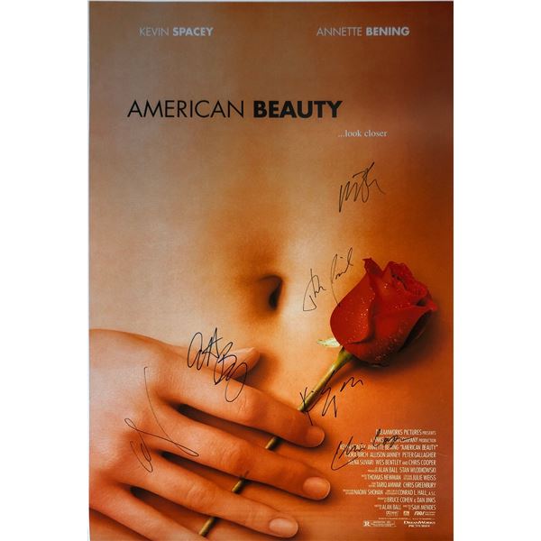 American Beauty Kevin Spacey Signed Poster