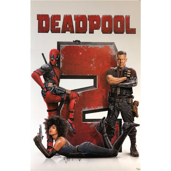 Deadpool 2 Ryan Reynolds Signed Poster