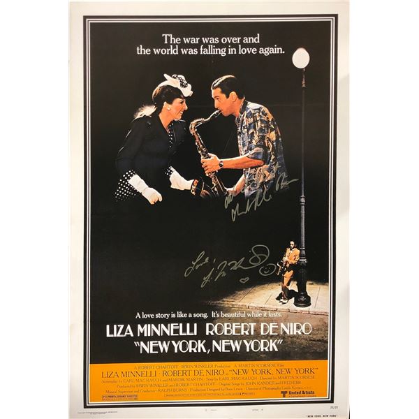 New York Robert De Niro Poster Signed