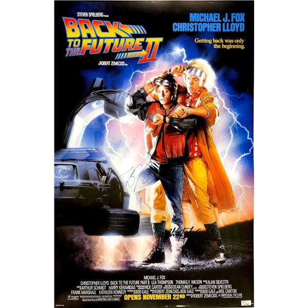 Autograph Signed Back to Future Poster