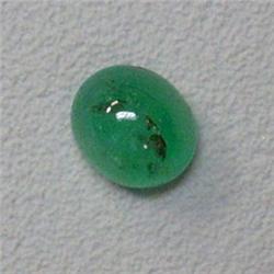 3.16 CTS OVAL SHAPED EMERALD CABOCHON 9x8 MM
