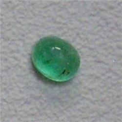 0.58 CTS OVAL EMERALD CABOCHON 5x4 MM - INCLUDED