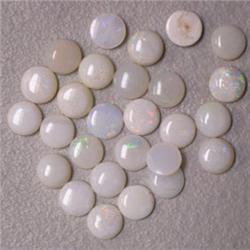 5 CTS LOT OF ROUND OPAL CABOCHON 4 MM