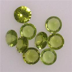 2.15 CTS LOT OF ROUND PERIDOT 4 MM