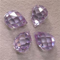 24 CTS LOT OF LAVENDER COLOR C/Z BRIOLETTE 10x7 MM 