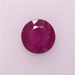 0.61 CTS ROUND RUBY 5 MM