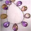 Image 1 : 107 CTS AMETRINE TEAR DROPS STRAND 16-14 MM