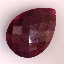 26 CTS RUBY TEAR DROP 27x23 MM