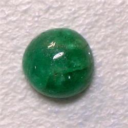 1 CTS ROUND EMERALD CABOCHON 6 MM